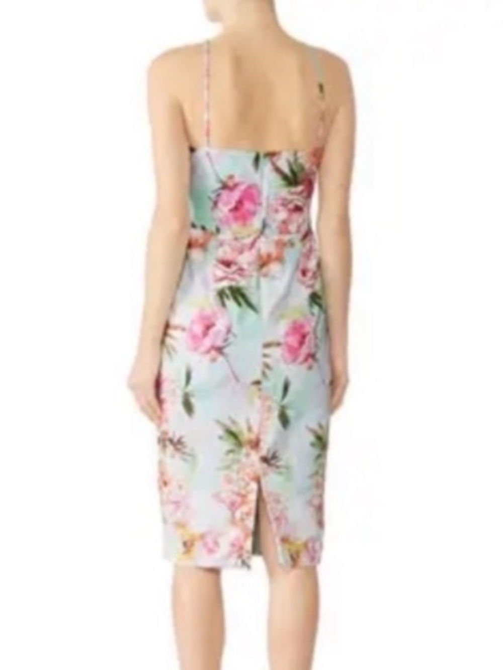 Black Halo Montego Mint Green
Floral Halter Midi Dress, Size Zero, EUC - Picture 7 of 17